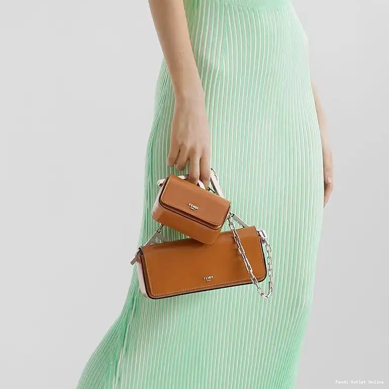 Affordable In Leather Calf Brown Fendi Nano Bag F 0706